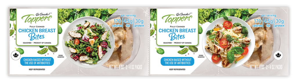 Go Snacks Toppers Chicken Breast Bites 4 pack