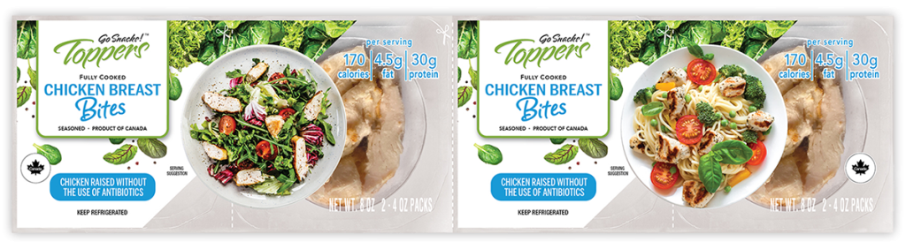 Go Snacks Toppers Chicken Breast Bites 4 Pack Club Format
