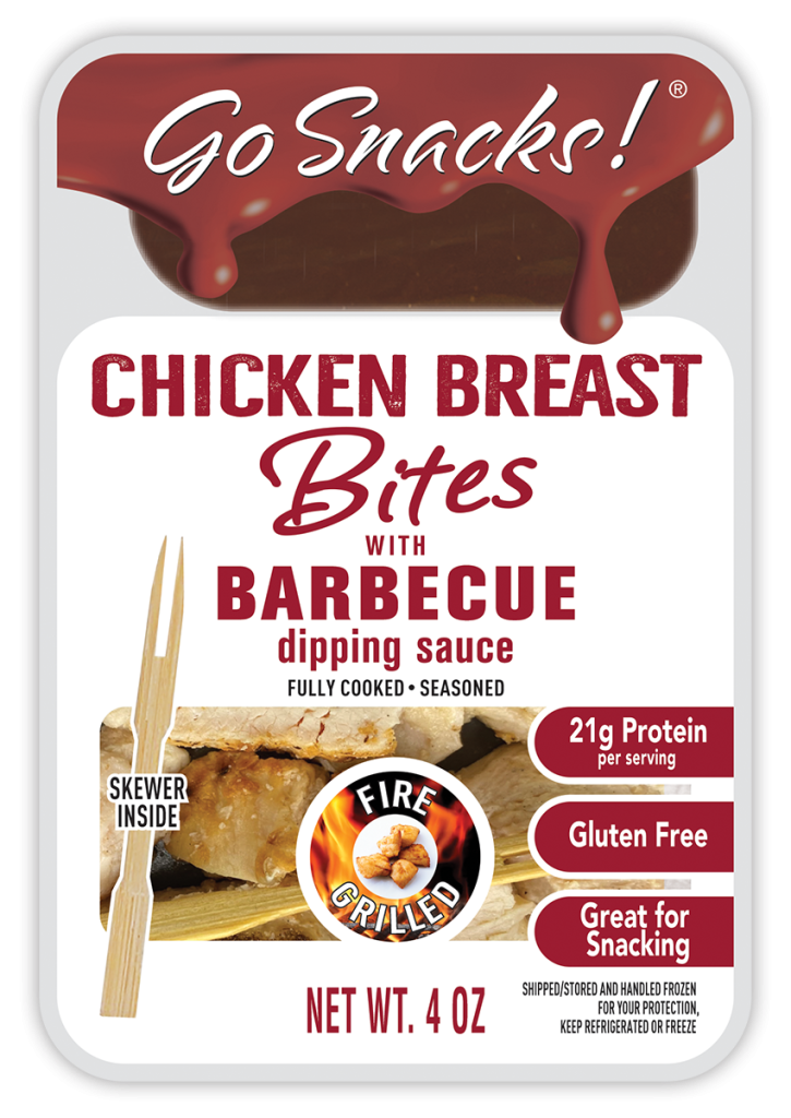Go Snacks Chicken Breast Bites with Barbecue Sauce