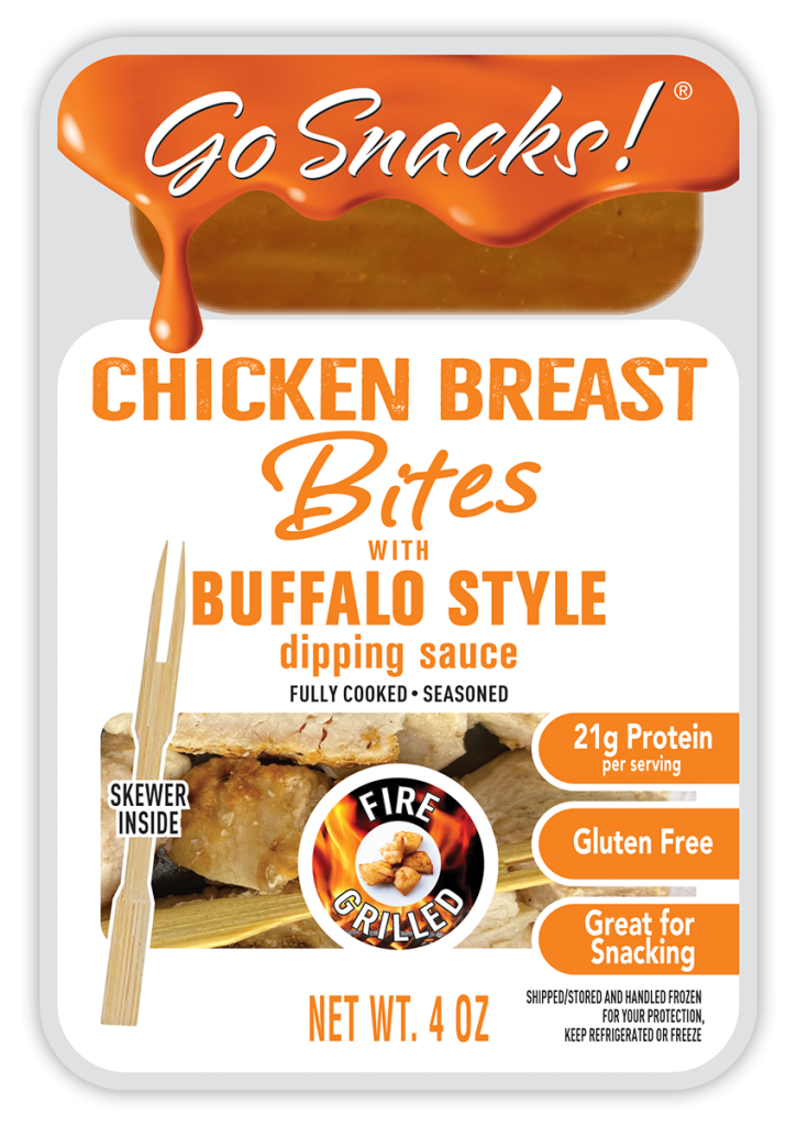 Go Snacks Chicken Breast Bites with Buffalo Style Dipping Sauce