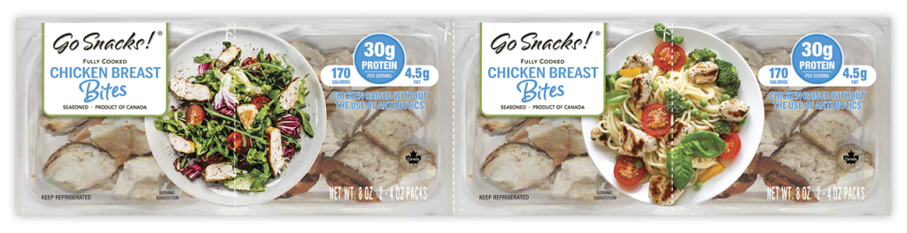 Go Snacks Toppers Chicken Breast Bites 4 Pack Club Format