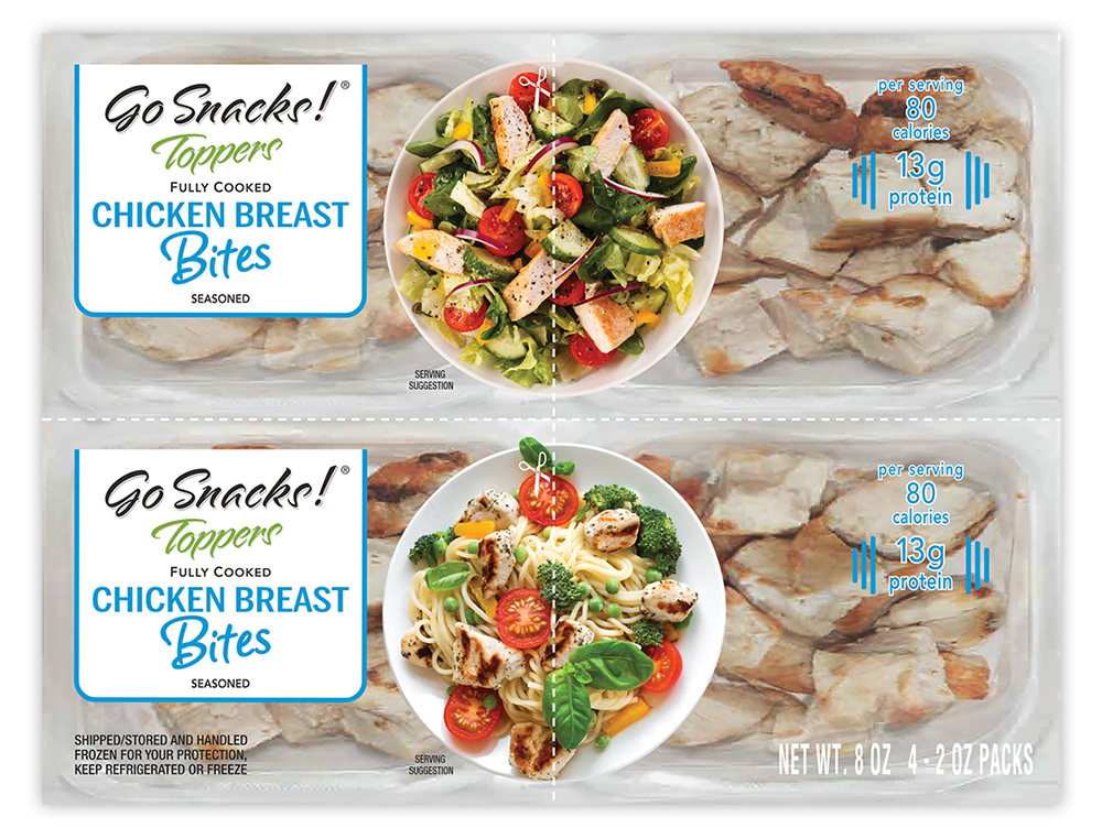 Go Snacks Toppers Chicken Breast Bites 4 Pack Retail Format