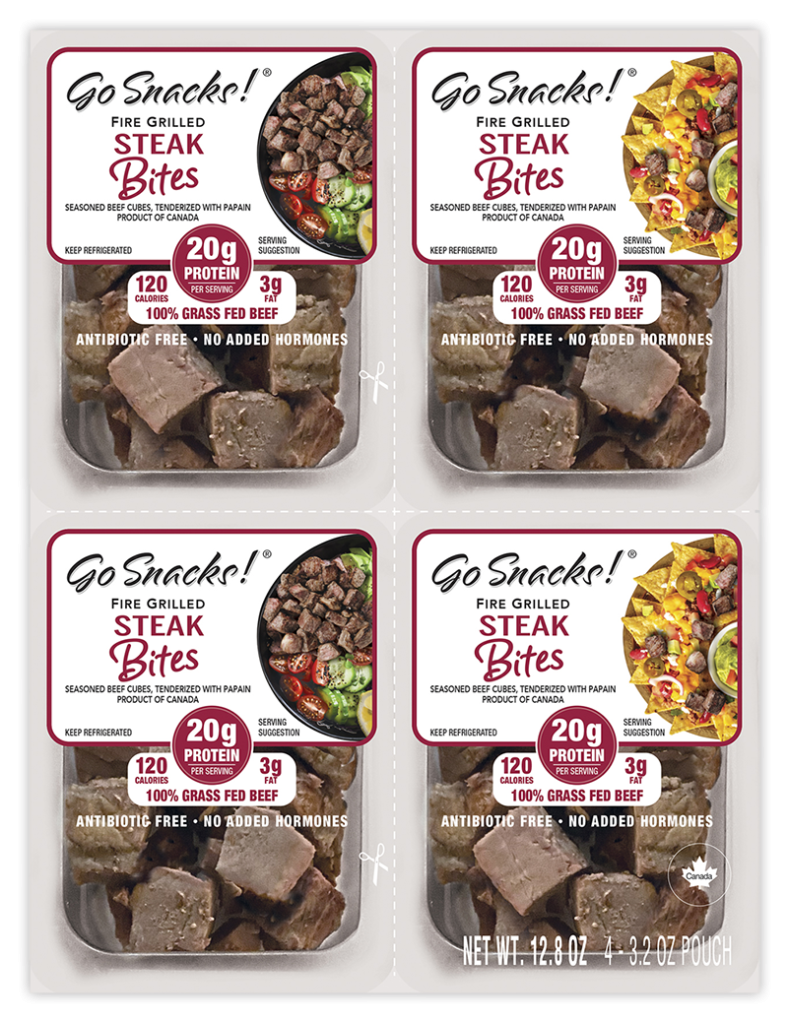 Go Snack Toopers Fre Grilled Steak Bites 4 pack